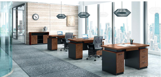 Suggestions for the placement of office furniture at two points and the rational use of space